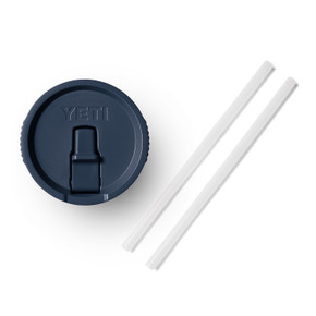 Image of the Yeti Large Travel Straw Mug Lid in Navy