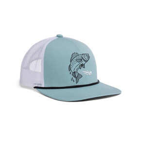 Image of the Sitka Target Hi Pro Trucker Hat in Surf Blue Walleye