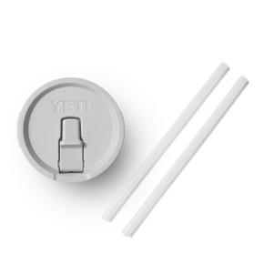 Image of the Yeti Rambler Large Travel Straw Mug Lid in Gray