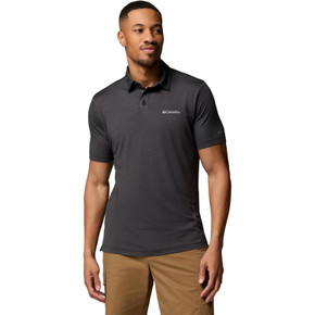 Image of the Columbia Parsons Point Polo in Black Heather