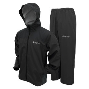 Image of the Frogg Toggs Vapor Rain Suit in Black