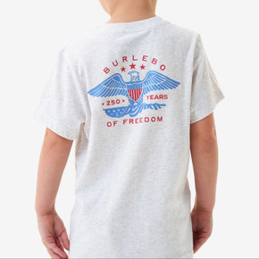 Image of the Burlebo Toddler Eagle Outdoors Short Sleeve Tee in Oatmeal