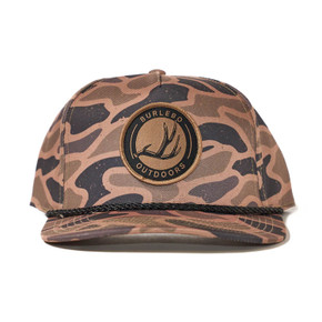 Image of the Burlebo Youth Antler Patch Cap in Gauge Camo