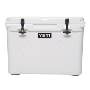 Front Image of the Yeti Tundra 50 Hard-Sided Cooler in White