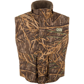 Image of the Drake Throwback 80 Sport Vest in Mossy Oak Original Shadow Grass