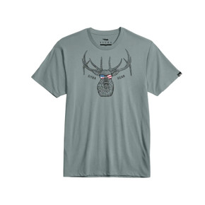 Image of the Sitka American Elk Tee in Surf Blue