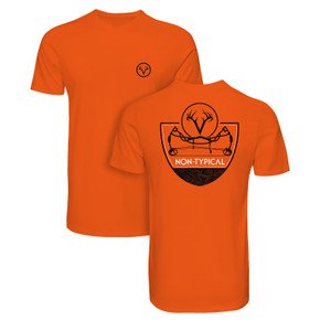 Image of the Drake Waterfowl Non-Typical Compound T-Shirt in Blaze Orange