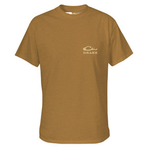 Front Image of the Drake Waterfowl Youth Back Cap Lab T-Shirt.