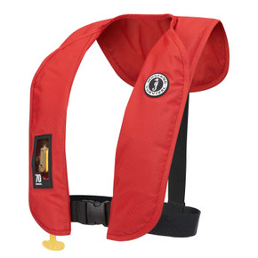 Image of the Mustang Survival MIT 70 Manual Inflatable PFD in Red