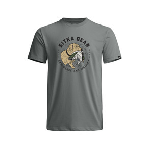 Image of the Sitka Instinct Tee in Metal Grey.