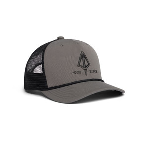 Image of the Sitka Broadhead Retro 5 Panel Trucker in Metal Grey.