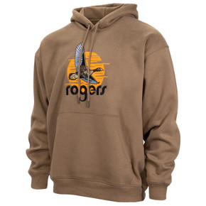 Tilted image of the Rogers Specklebelly Sunrise Hoodie.