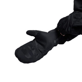 Worn image of the Sitka Jetstream WINDSTOPPER Flip Mitt.