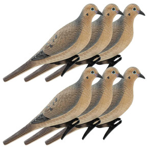 Six Pack Image of the Final Approach Live Mourning Dove Decoys.
