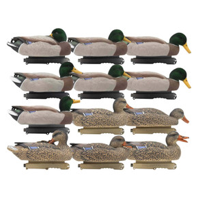 Image of the Final Approach HD Mallard Floaters With Flocked Drake Heads, 12 Pack.