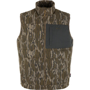 Image of the Drake Delta Featherless Down Vest in Mossy Oak Original Bottomland