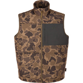 Image of the Drake Delta Featherless Down Vest in Old School Sport