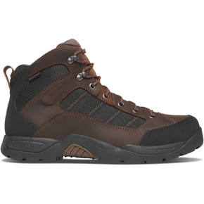 Image of the Danner Radical 451 5" Hiking Boot, Dark Brown/Red.