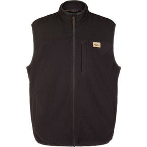 Image of the Drake Camp Fleece Vest in Black