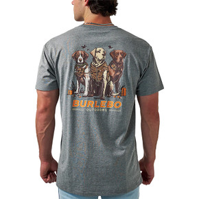 Image of the Burlebo Short Sleeve Tee Camo Duck Dogs.