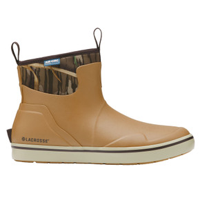 Right Side Image of the LaCrosse Alpha Deck Boot in Mossy Oak Shadow Grass.