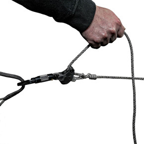 In use image of the Arsenal 7/6mm Microlite Tether & Lineman's Bundle.