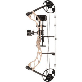 Image of the Diamond Radian Bow Package in Sandstone, 16.5-29.5" 10-55 lbs. Left-Handed.