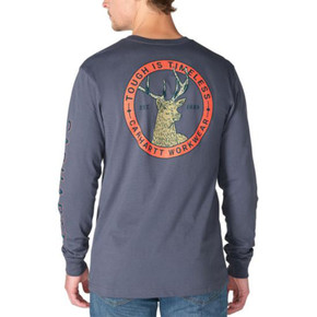 Image of the Carhartt Irvine Relaxed Deer Badge Long Sleeve T-Shirt.