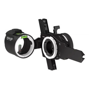 Image of the Dialed Archery PRUF Bridge-Lock Adjustable Bow Sight in Black