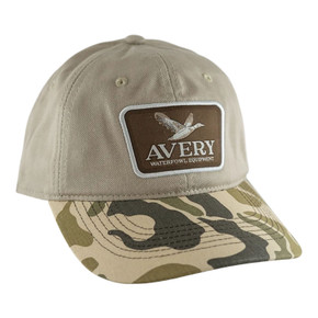 Front Angled Image of the Avery Outdoors Logo Duck Patch Hat.
