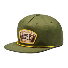 Side Image of the Yeti Good Call Flat Brim Rope Hat.