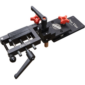 Top image of the Specialty Pro Vise Micro Adjust Bow Vise.