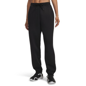 Front Image of the Under Armour Women's UA Armour Fleece Jogger in Ultimate Black