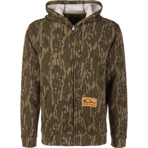 Image of the Drake Three End Full Zip Work Hoodie in Mossy Oak Original Bottomland