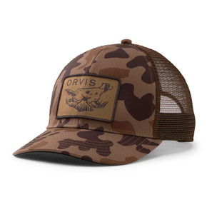 Image of the Orvis 1971 Camo Trucker Hat.
