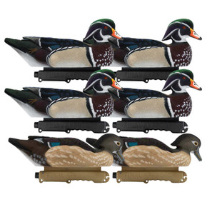 Image of the Final Approach Live Fully Flocked Wood Ducks, 6 Pack.