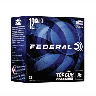 12 Gauge 2 3/4" 1oz 1300FPS Top Gun Sporting Game & Target, Case of 250