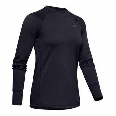 Women's ColdGear Base 3.0 Crew, Black Pitch Gray