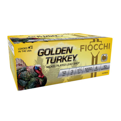 12 Gauge 3" 1 3/4oz 1200FPS Golden Turkey, Box of 10