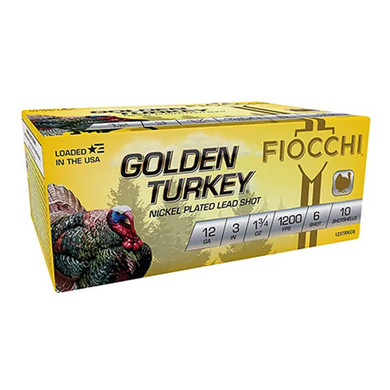 12 Gauge 3" 1 3/4oz 1200FPS Golden Turkey, Box of 10