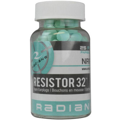 Resistor 32 Foam Earplugs 25 Pair