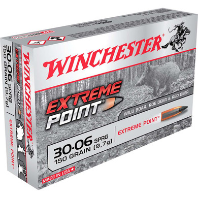 30.06 Springfield 150 Grain Extreme Point Deer Season XP Rifle Ammunition, Box of 20