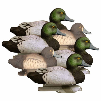 Standard Bluebill Foam Filled Duck Decoys, 6 Pack