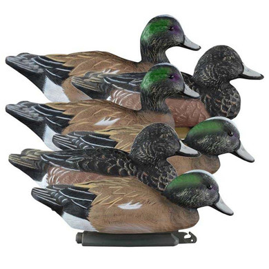 Standard Wigeon Foam Filled Duck Decoys 6 Pack