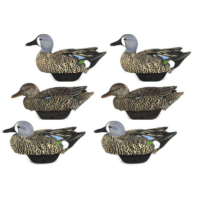 FlexFloat Blue Wing Teal Duck Decoys - 6 Pack