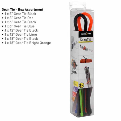 Gear Tie Reusable Rubber Twist Tie Assortment - 8 Pack