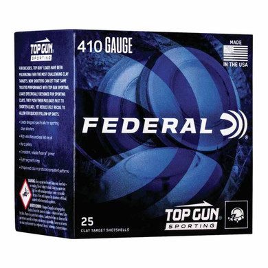 410 Bore Gauge 2 1/2" 1/2oz 1330FPS Top Gun Game & Target Shotgun Shells, Case of 250