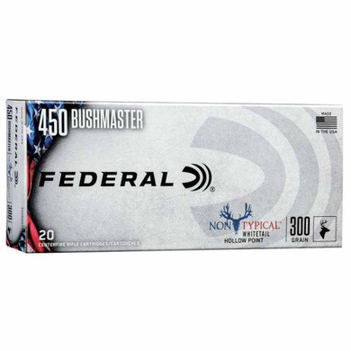 450 Bushmaster 300 Grain Non-Typical Rifle Ammunition, Box of 20