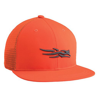 Sitka Trucker Hat Image in Blaze Orange