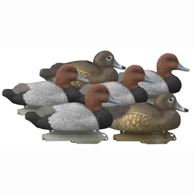 Standard Redhead Foam Filled Duck Decoys, 6 Pack